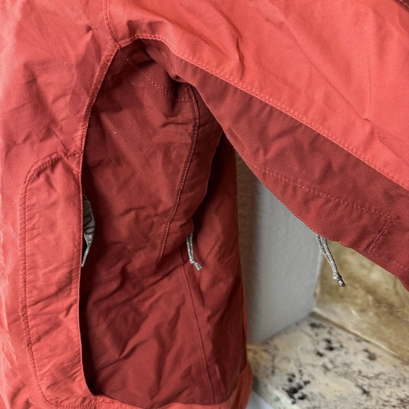 The North Face Hyvent Women's Jacket Large Burgundy Salmon Nylon Coat Medium - Picture 5 of 13